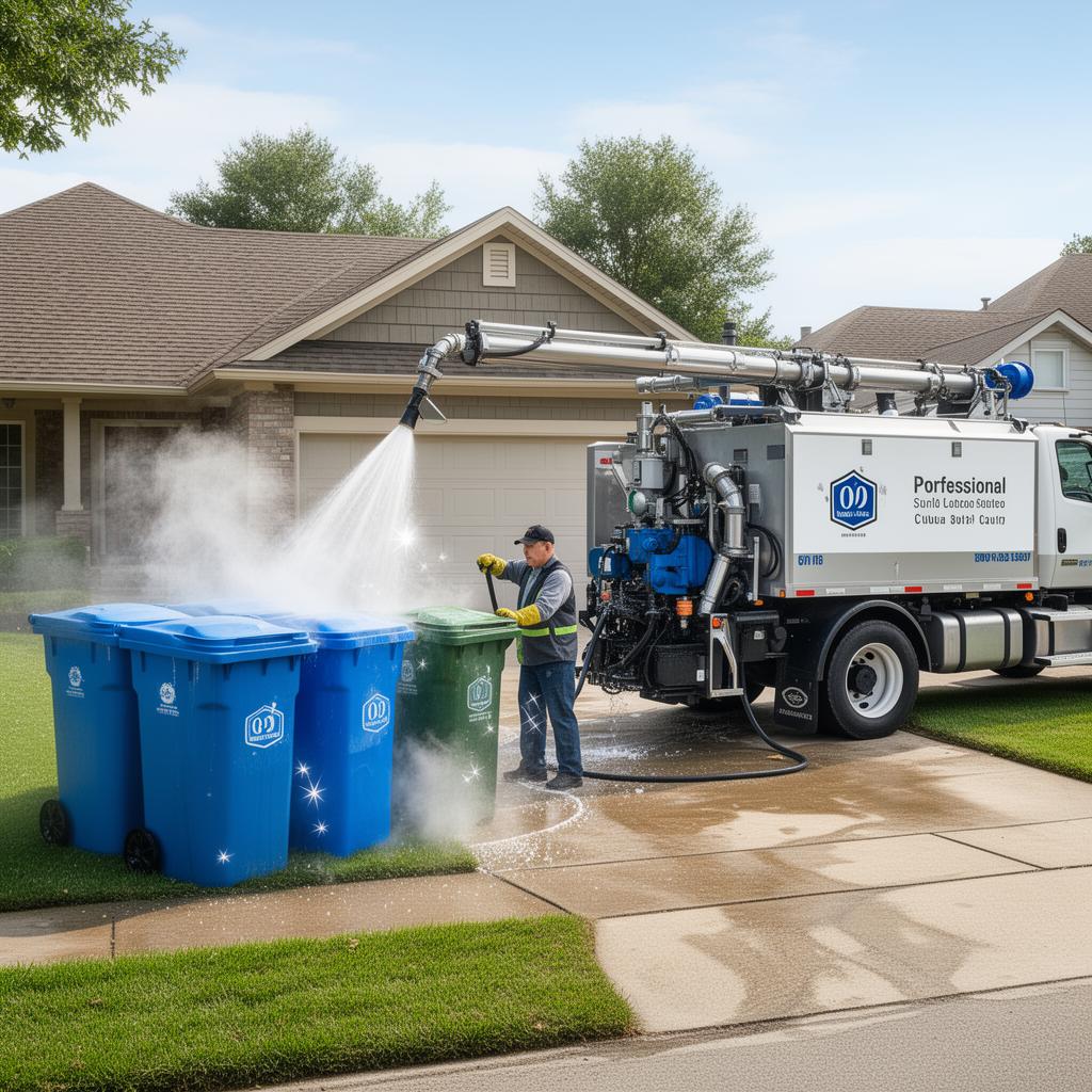Trash bin cleaning
